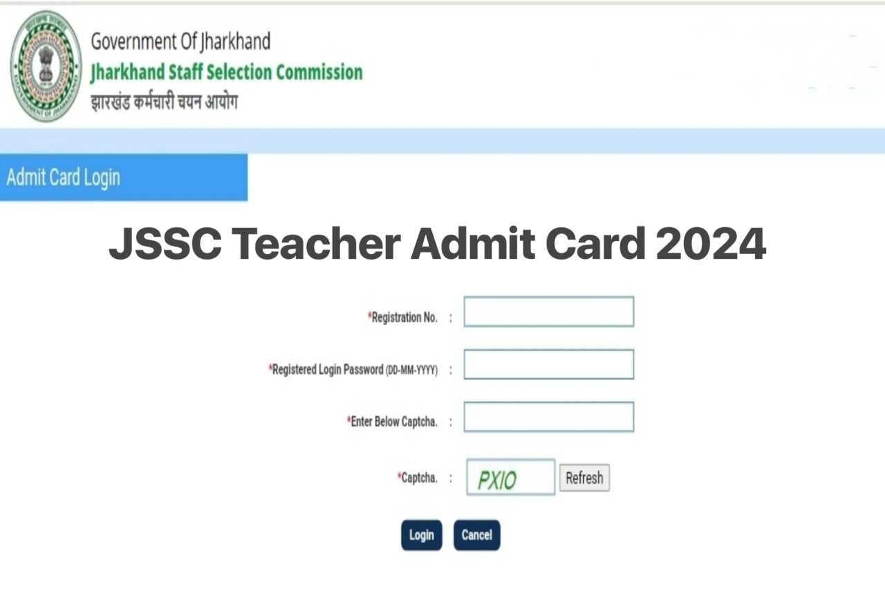 JSSC Teacher Admit Card 2024 Link, Download @jssc.nic.in