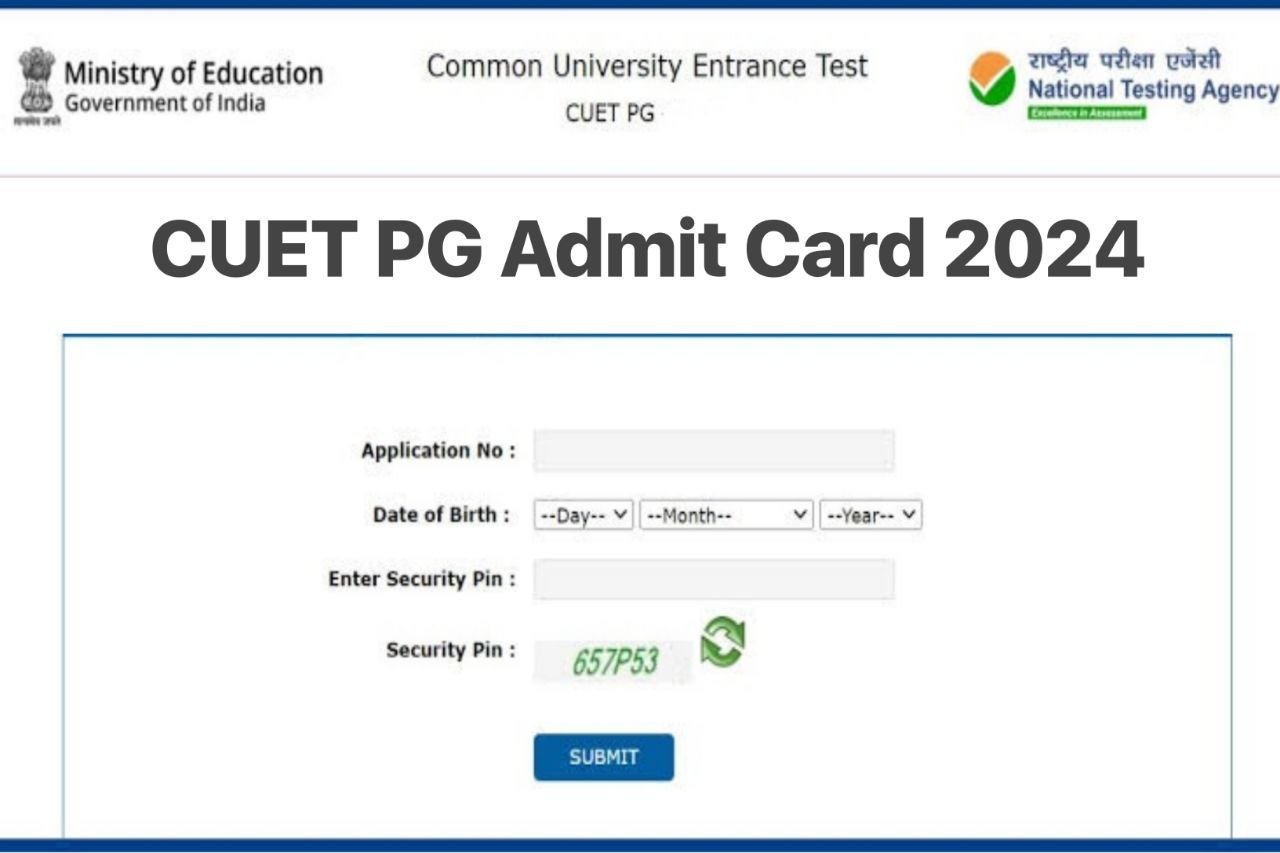 CUET PG Admit Card 2024 : Check NTA CUET PG hall ticket [Download LINK], Exam Center, @pgcuet.samarth.ac.in