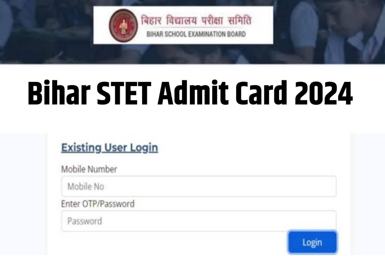 Bihar STET Admit Card 2024 @bsebstet2024.com