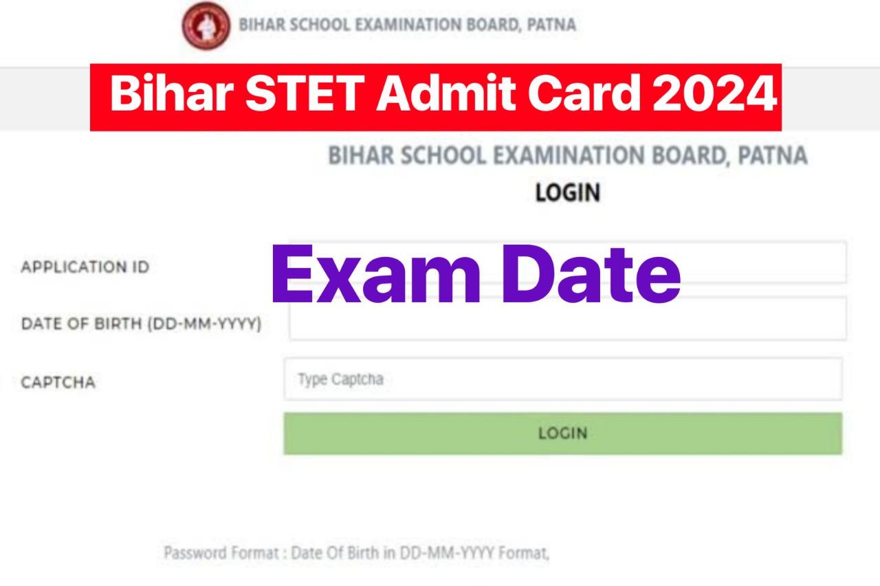 Bihar STET Admit Card 2024 Download @bsebstet2024.com